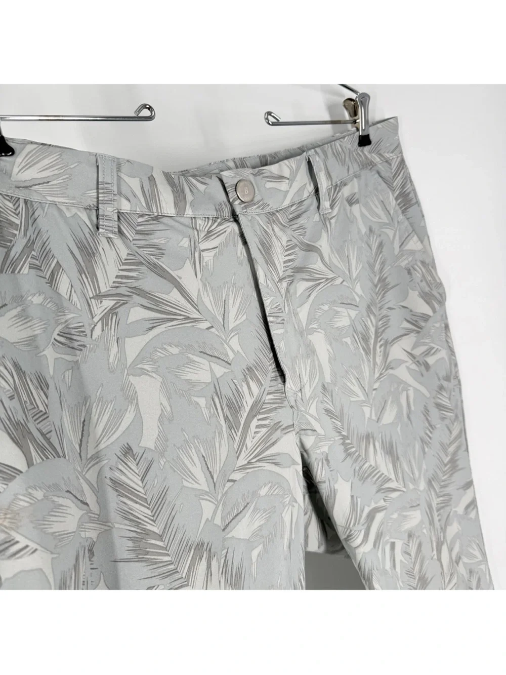 Bonobos Golf Pants Mens Size 36x32 Gray Tropical Print Stretch Slim Fit